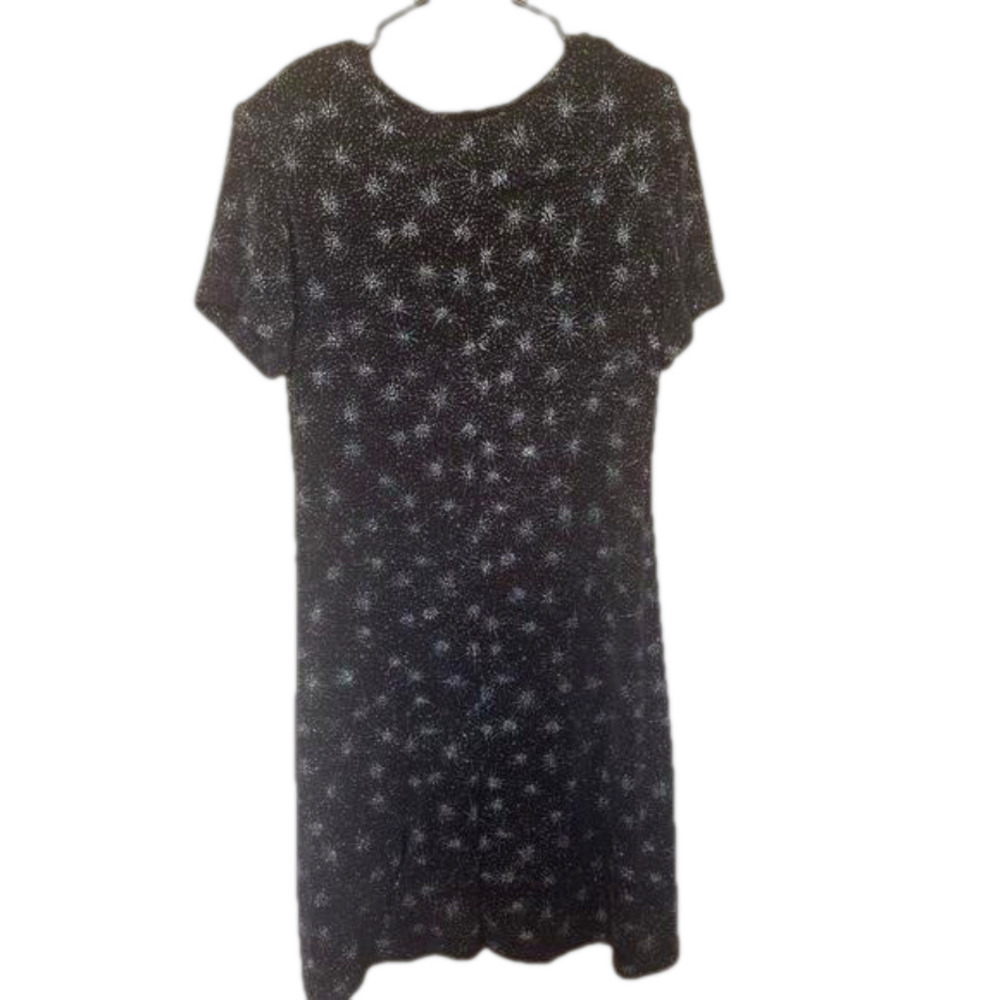 Vintage Sparkly Tshirt Dress 90s - Picture 2 of 6